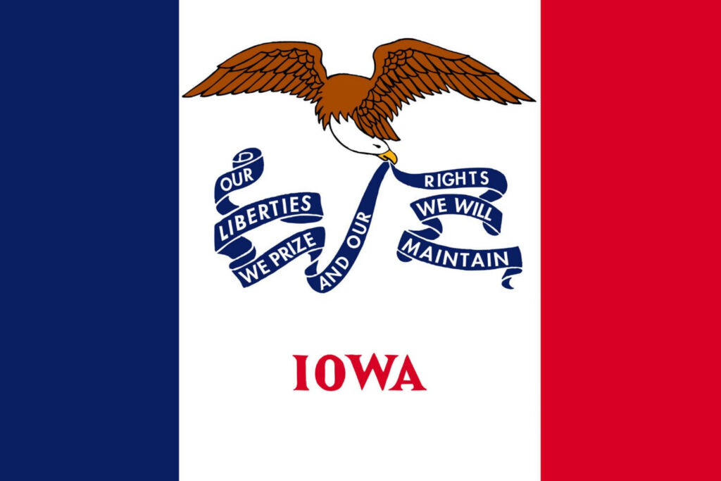 Alt: Iowa State Flag