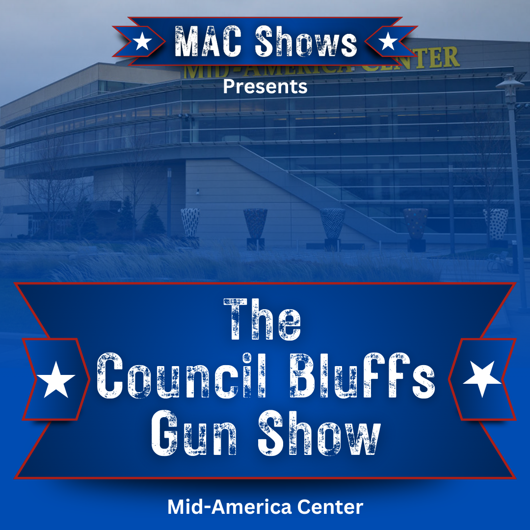 The Council Bluffs Gun Show by MAC Shows square banner