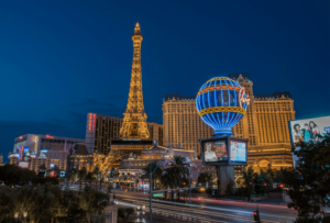 Las Vegas strip after sundown